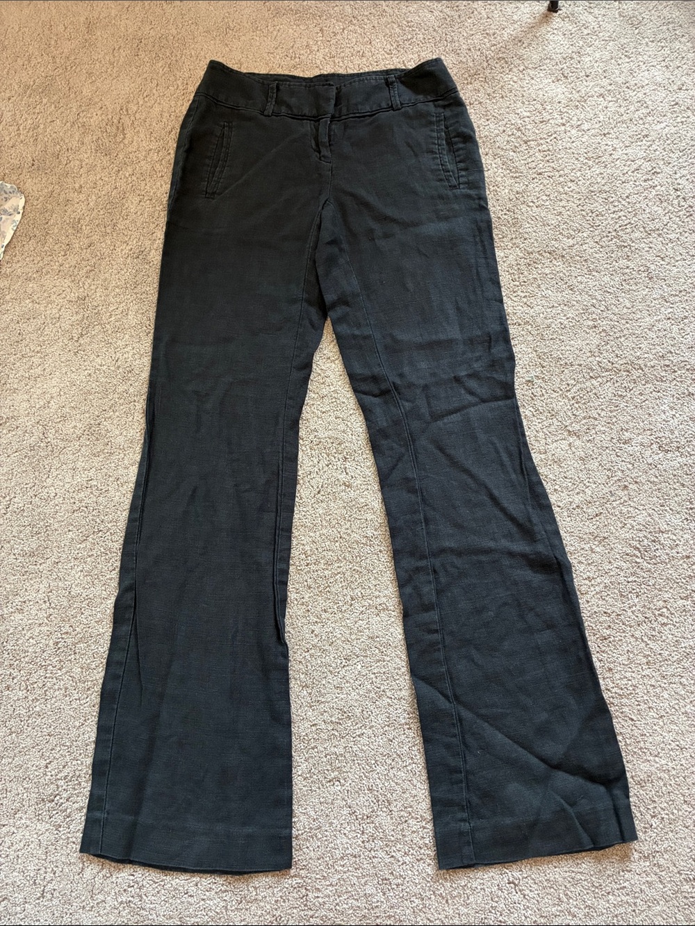 LOFT Black Wide Leg Flare Jeans